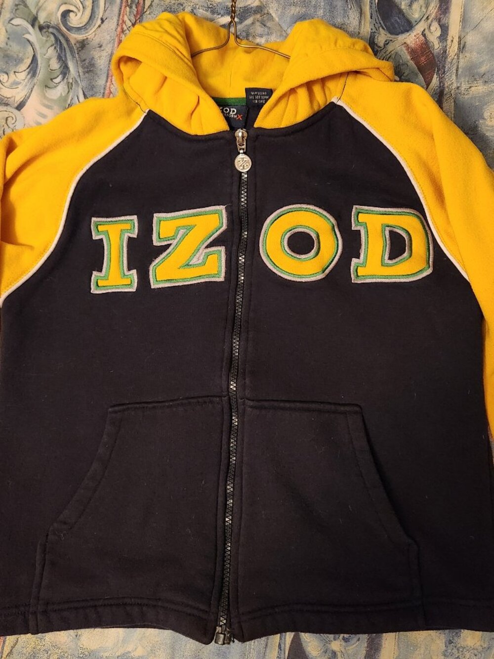 Vintage IZOD Kids hoodie/zipper jacket Size 8